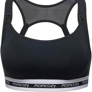 Momcozy Nursing Bras for Breastfeeding, FB011 Low-Impact Nursing Sport - 3XL